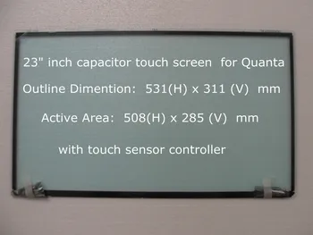 10 шт. 23-дюймовый конденсаторный сенсорный экран для Quanta JXTQ2023010 с сенсорным контроллером TQ1M114200BD 3FTQ1CB0000 DATQ1THE6B0