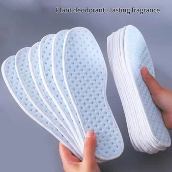 Дезодорант-Стелька для ног, спортивные Дышащие мягкие Утолщенные Амортизирующие Стельки для обуви, Мужская и женская подошва для обуви