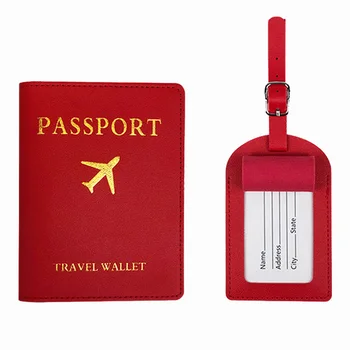 Модные багажные бирки, Кожаный футляр для паспорта, чемодан, деловая сумка, Багажная бирка, Мужские И женские дорожные аксессуары, обложка для паспорта