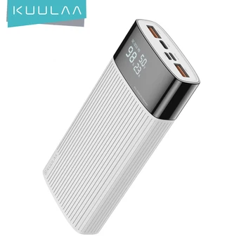 KUULAA PowerBank 20000 мАч QC PD 3,0 ПоверБанк Быстрая зарядка Power Bank 20000 мАч USB внешнее зарядное устройство для Xiaomi Mi 10 9