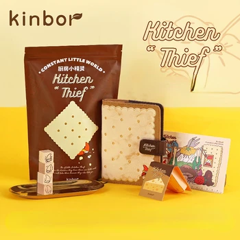 Милый Блокнот Kinbor Little Kitchen Cookies Series Journal Подарочный набор A6 Planner Diary 2023 Принадлежности Бесплатная доставка