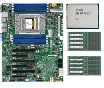Материнская плата Supermicro H11SSL-i + ПРОЦЕССОР AMD EPYC 7551P + 8x32 ГБ (256 ГБ) оперативной памяти 2666 МГц