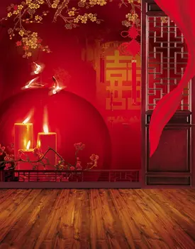китайская Традиционная комната 5x7 футов для Свадьбы с Наилучшими Пожеланиями, Фоновые рисунки, Реквизит для Фотосъемки, Студийный Фон