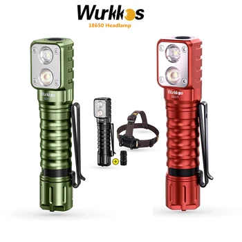 Wurkkos HD15, HD15R Налобный фонарь 18650 2A Перезаряжаемая Фара 2000lm с Двойным светодиодом LH351D + SST20 USB Обратная Зарядка Магнитный Хвост Для Пеших Прогулок