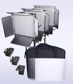 Комплект светодиодной подсветки для видеосъемки со штативом/пультом дистанционного управления/ сумкой для переноски