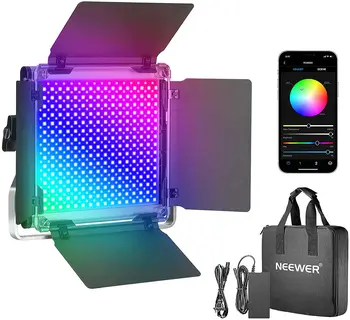 Neewer 660 RGB LED с приложением 0-360 Регулируемых Цветов Управления Видеосветом Фотосъемка Видеостудия DSLR Камера Light