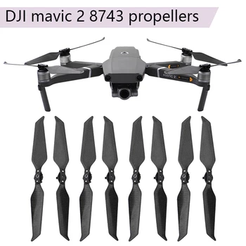 8шт 8743 Пропеллеры из углеродного волокна Реквизит для DJI Mavic 2 Pro Zoom Drone Прочный Малошумный реквизит Лопастной Винт Крыло Вентилятор Аксессуар
