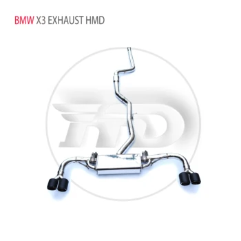 HMD Производительность выхлопной системы из нержавеющей стали Catback для BMW X3 Авто Аксессуары Электронный клапан Глушителя