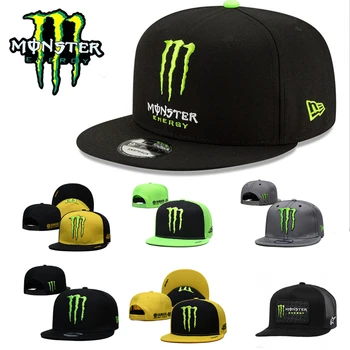 Бейсболка MonsterEnergy, бейсболка-кепка, Шляпы и кепки, Мужские Мото-буквы, Гоночные Шляпы для мотокросса, хип-хоп Солнцезащитные шляпы