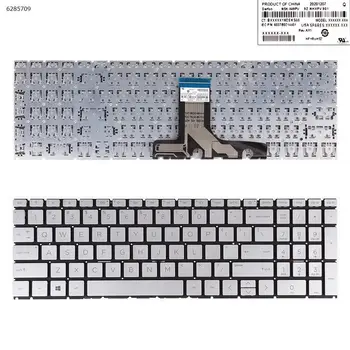 Клавиатура для ноутбука HP Pavilion 15-eg0070wm 15-eg0073cl СЕРЕБРИСТОГО цвета