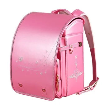 Японский рюкзак для начальной школы, детские космические школьные сумки для мальчиков и девочек, Защитный рюкзак с автоматической блокировкой, рюкзак из искусственной кожи с клапаном