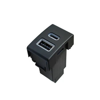 Автомобильный двойной USB C PD порты QC3.0, правильное положение отверстия, Гнездо прикуривателя 12V, быстрое зарядное устройство Для Suzuki Jimny 07-15
