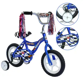 Велосипед 12 дюймов для детей 2-4 лет с каботажным тормозом, Велосипед для мальчиков и девочек, синий