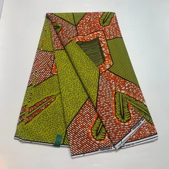 ткань Анкара, хлопок с принтом из натурального воска в африканском стиле, 100% новый дизайн 2023, ткань из воска в африканском стиле, лоскутная ткань для платья, распродажа 6 ярдов