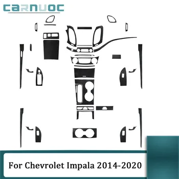 Черные наклейки из углеродного волокна для Chevrolet Impala 2014 2015 2016 2017 2018 2019 2020, декоративные аксессуары для интерьера автомобиля