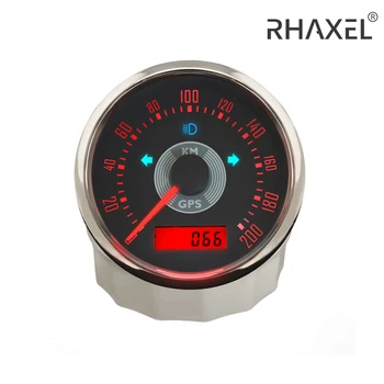 RAXEL Водонепроницаемый Регулируемый GPS Спидометр Одометр 0-150 0-160 миль в час 0-160 км/ч 0-200 км/Ч для Авто с подсветкой 9-32 В 85 мм
