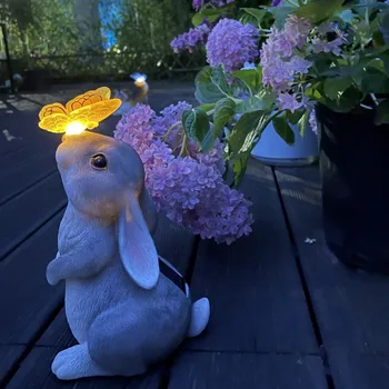 Украшение в европейском стиле, солнечный кролик, щенячьи поделки, украшение для сада во внутреннем дворе, ландшафтная планировка