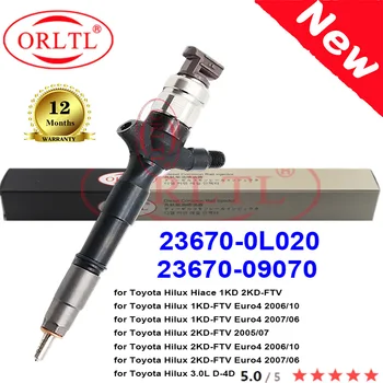 ORLTL НОВЫЙ Дизельный 23670-0L020 23670-09070 Оригинальный Топливный Инжектор 2367009070 236700I020 095000-5920 Для Toyota Hilux 1KD-FTV