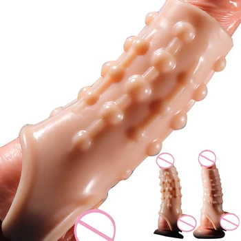 Новый Рукав для увеличения пениса, Кольцо для члена, Фиксатор пениса, Секс-товары для спермы, Секс-игрушки для мужчин, Эротические товары для взрослых