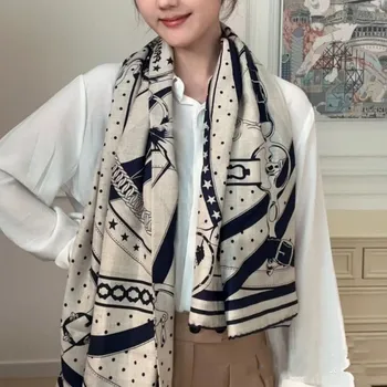 Высококачественный женский роскошный шарф, зимний женский кашемировый большой шарф, 30% шелк, 70% кашемировая женская шаль 140 см