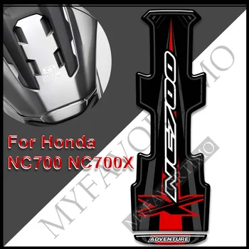 Для Honda NC700 NC700X Панель Протектор Обтекатель Эмблема Значок Логотип Бак Накладка Багаж Алюминиевые чехлы Багажник Наклейки для мотоциклов