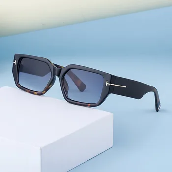 Винтажные женские солнцезащитные очки Люксового бренда Квадратные черные Солнцезащитные очки для Путешествий Женская Мода Градиент Ретро oculos de sol masculino