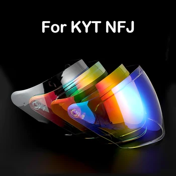 Для KYT NFJ Защита от ультрафиолета Шлем с открытым лицом Щит Ветрозащитный Пылезащитный Мотоцикл Cascos Запчасти Аксессуары