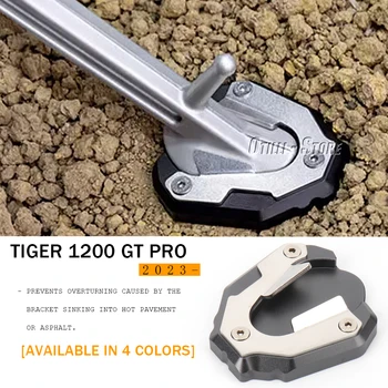 Аксессуары для мотоциклов Подставка для увеличения ног Удлинительная пластина Боковая подставка для ног CNC Алюминий для Tiger 1200 GT Pro 2023-