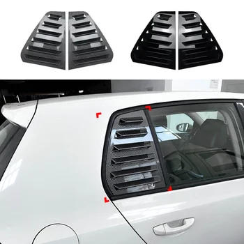 Отделка Жалюзи На Заднее стекло Автомобиля, Боковое Вентиляционное отверстие, Карбоновый цвет/Черный Для Volkswagen Golf 6 MK6 2008-2012
