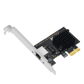 Сетевая карта PCI Express 2,5 Гбит/с Gigabit Ethernet PCIE Сетевая карта LAN Адаптер 1 Порт RJ45 для Чипов Intel I225V для настольных ПК