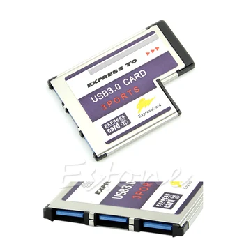 54 мм для EXPRESS Card 3 Порта USB 3.0 Адаптер Expresscard Expresscard для ноутбука с Чипом FL1100