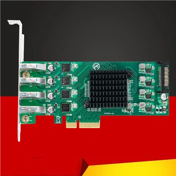 4 Порта USB 3,0 PCI Express Карта расширения PCIE USB 3 Плата концентратора PCI E PCI-E PCIE к USB3.0 Адаптер USB 3,2 5 Гбит/с Расширители Adaters
