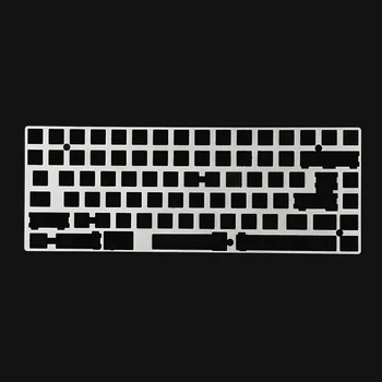Пластина из анодированного пескоструйной обработкой металла 75% 84 для клавиатуры YMD75 Раскладка 75% 84 ANSI ISO KBD75