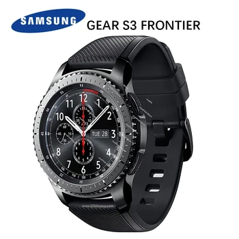 SAMSUNG GEAR S3 Frontier Classic Smartwatch 46 мм Bluetooth/Lte Темно-серый Super AMOLED Смарт-часы для измерения артериального давления GPS
