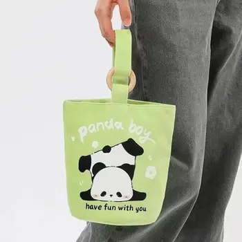 Милая сумка-ведро с Пандой, сумка в корейском стиле, сумка для покупок, Женская сумка для мамы, Милая Сумочка