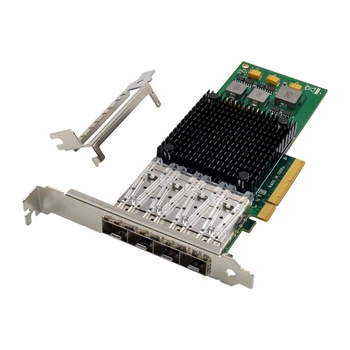 PCIE X8 BCM57840 Серверная сетевая карта ST7322 Broadcom NetXtreme 4XSFP + Оптоволокно LC 10 Gigabit Ethernet Сетевая карта