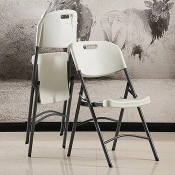 Складной стул для улицы, Пластиковый Складной стул для отдыха, Офисный учебный стул для конференций, полый стул, Портативный складной стул