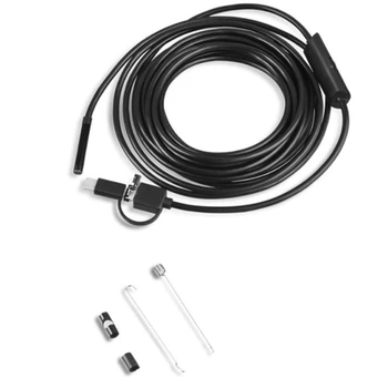 5,5 Мм TYPE C USB Мини-Эндоскоп 2 м Жесткий кабель Змеиный Бороскоп Инспекционная камера Для Android смартфона ПК