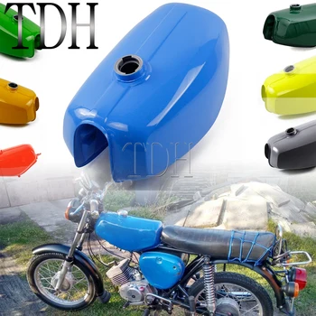 Синий Мотоцикл в Форме Банана Стальные Масляные Топливные Баки Enduro для Simson S 50 Simson S 51 Simson S 70 Газовый Топливный Бак Масляный Бензиновый Бак