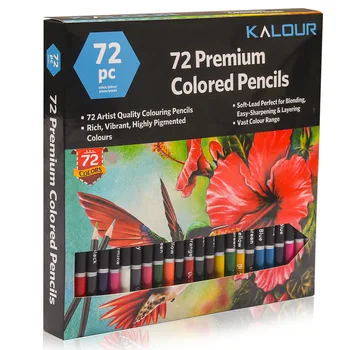 72 цветных карандаша, масляный карандаш для раскрашивания взрослых, мягкая сердцевина, Набор художественных карандашей для рисования начинающих детей-художников