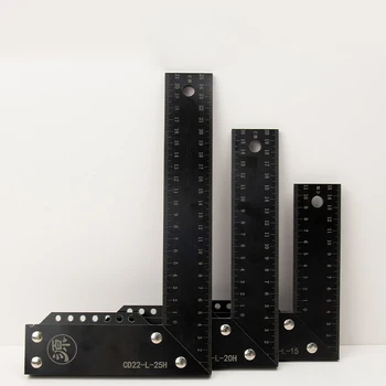 Бакелитовая 90-градусная широкая линейка Деревообрабатывающие измерительные инструменты L-типа с двойной шкалой, измеряющей изоляцию и стойкость к истиранию, ручной инструмент