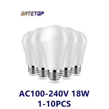 Светодиодная лампа высокой мощности A60 AC100V-240V E27 B22 18W 100LM/W 3000 K/4000 K/6000 K супер яркий теплый белый свет для домашнего освещения торгового центра