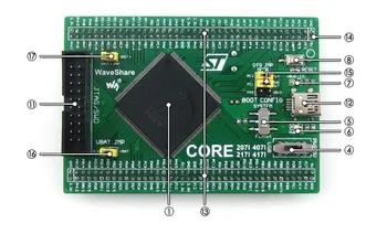 Core407I STM32F4 Основная плата STM32F407IGT6 STM32F407 STM32 Cortex-M4 Оценочная плата разработки с полной iOS