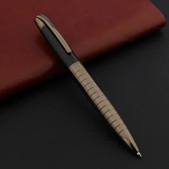 Высококачественная Металлическая шариковая ручка 022, пистолет, серый, черный, Канцелярские принадлежности, школьные принадлежности, чернильные ручки