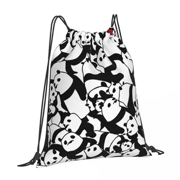 Индивидуальные Сумки на шнурке Panda 4 С Рюкзаком Отлично Подходят Для мужской Школы Кемпинга Пеших прогулок И активного отдыха