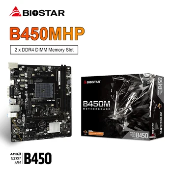 BIOSTAR Новая Материнская плата B450MHP GAMING B450M Game 32G Материнская плата AM4 DDR4 Поддерживает R3 R5 R7 R9 Процессор AMD CPU placa mae