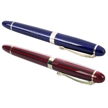 Авторучка JINHAO X450 18 KGP с широким пером 0,7 мм, 2 шт., красная и синяя