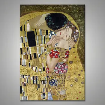 Картина Густава Климта маслом на холсте, ручная роспись 