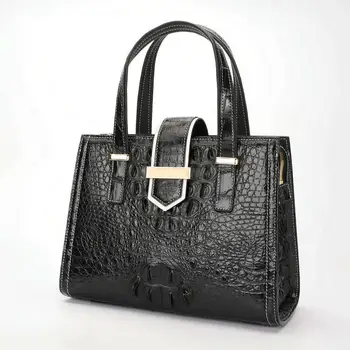 2023 Роскошная Благородная Женская сумка из крокодиловой кости, сумка из натуральной кожи, модный тренд, универсальная женская сумка, сумка большой емкости