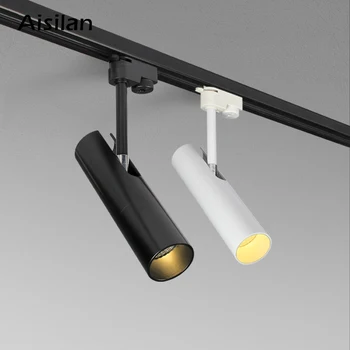 Современные светодиодные трековые светильники Aisilan Ceilng Spotlights AC85-260V с Регулируемой Мощностью 7 Вт для освещения гостиной (трек не включен)